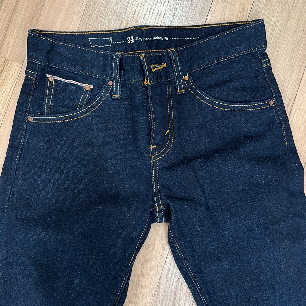 Levi’s Boyfriend Skinny Fit Selvedge Jeans